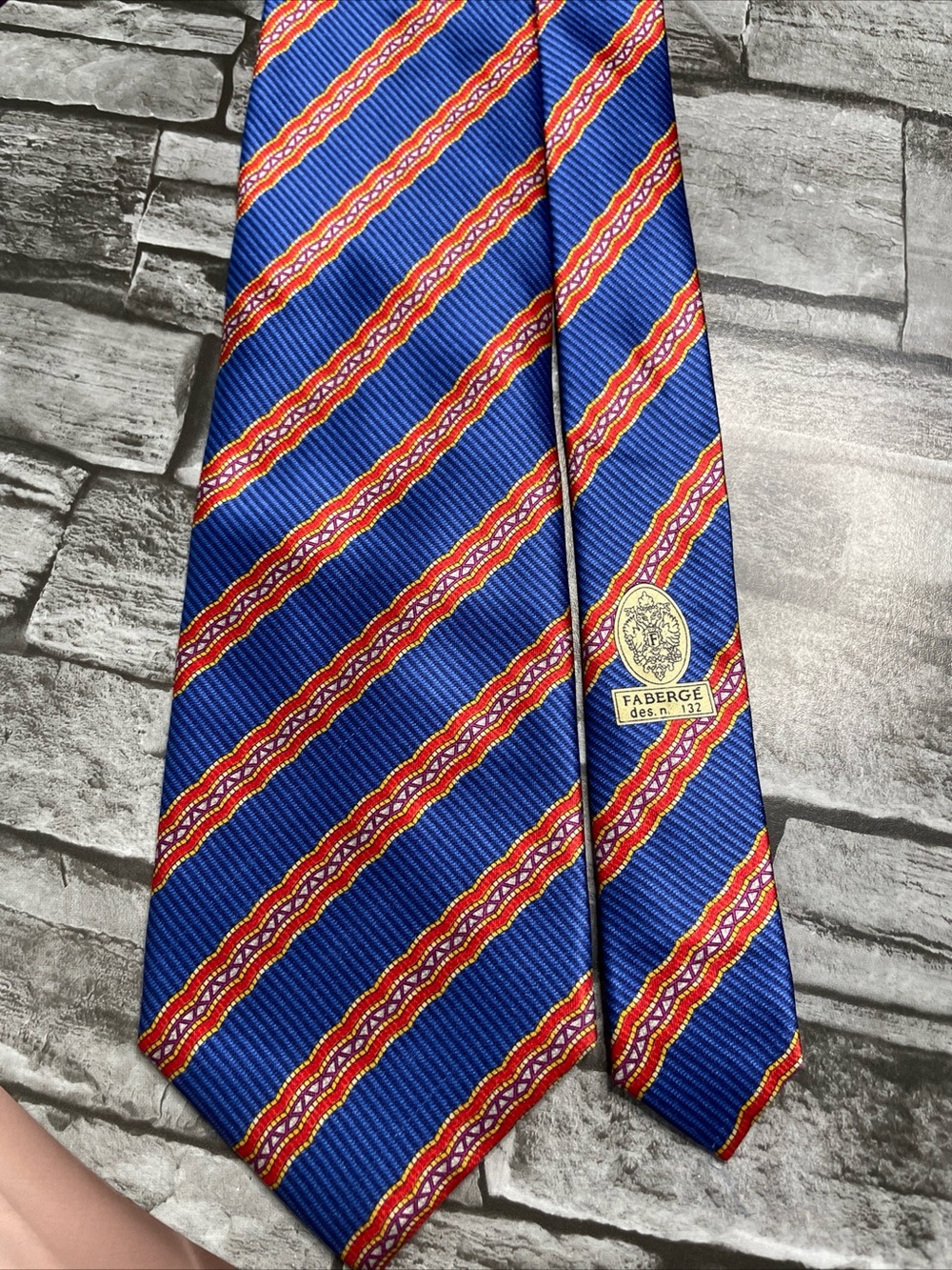 Faberge vintage silk tie